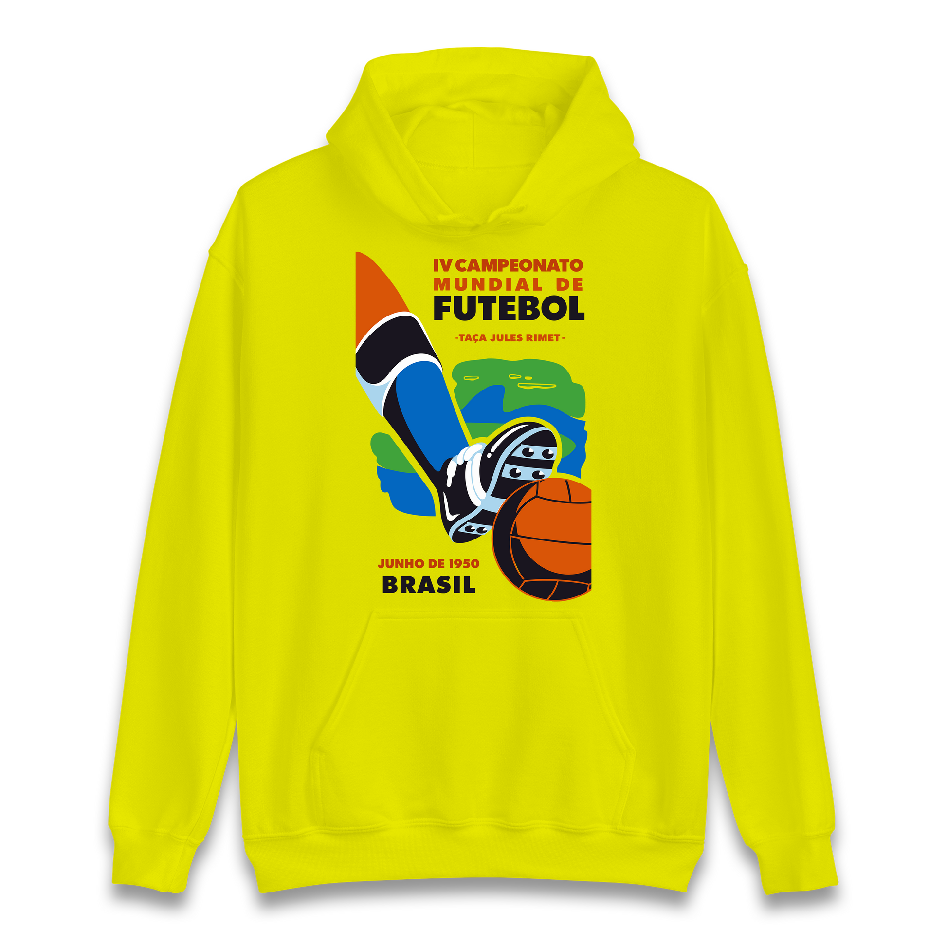 Brasil 1950 Retro World Cup Hoodie