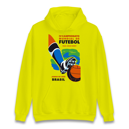 Brasil 1950 Retro World Cup Hoodie