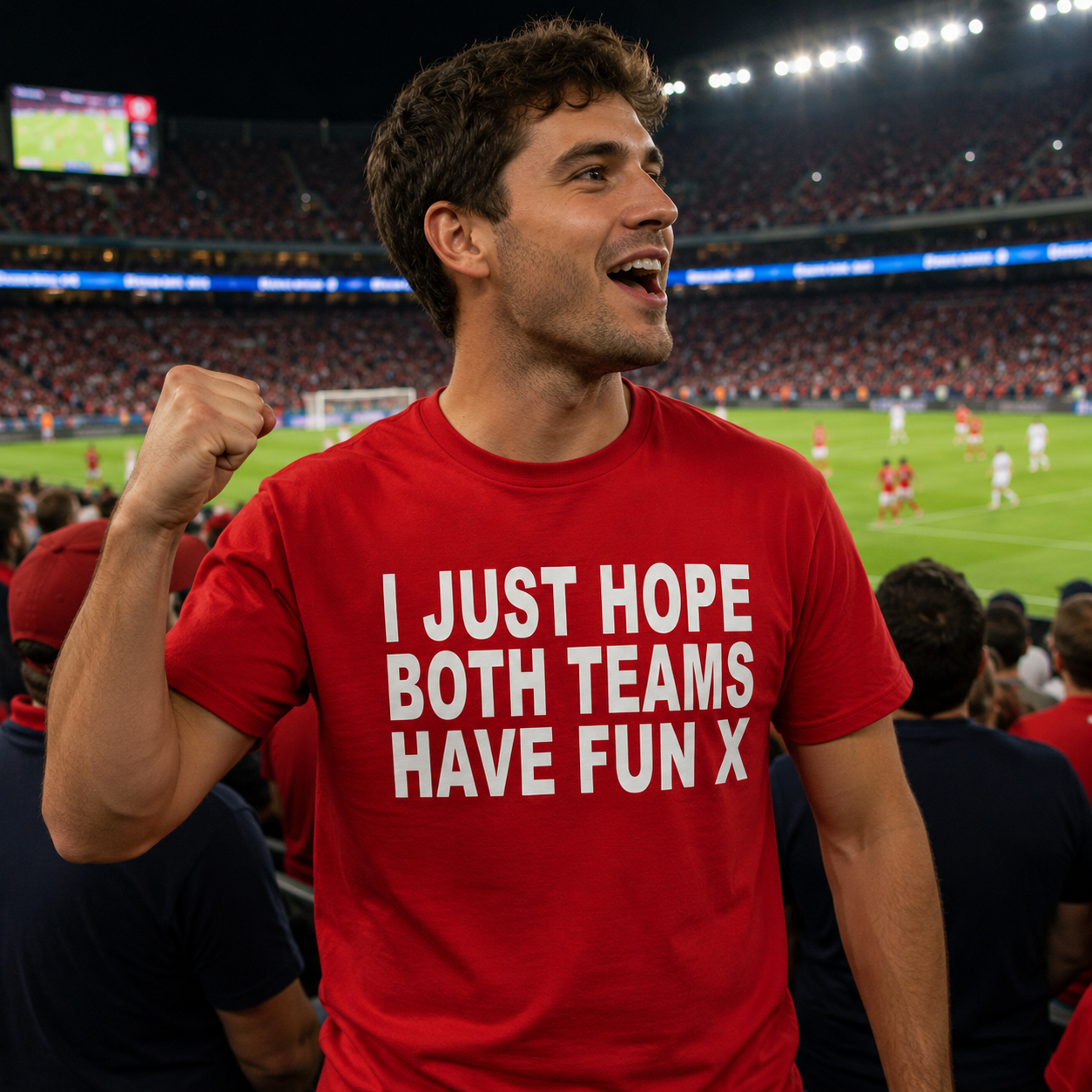 I Just Hope Both Teams Have Fun T Shirt Funny Football World Cup Wife Tee Girlfriend Football Shirt