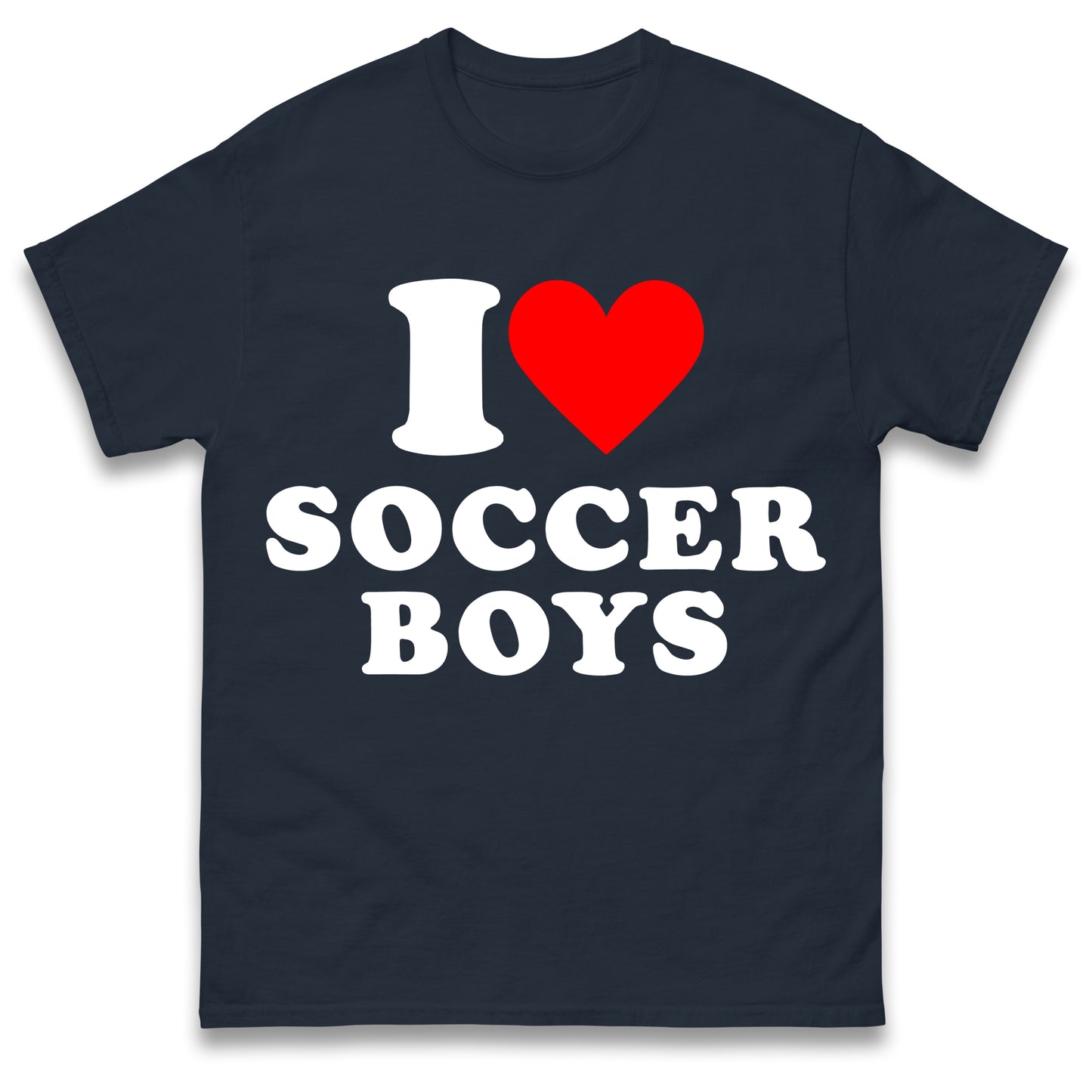 I Love Soccer Boys T Shirt