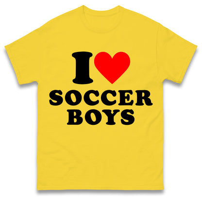 I Love Soccer Boys T Shirt