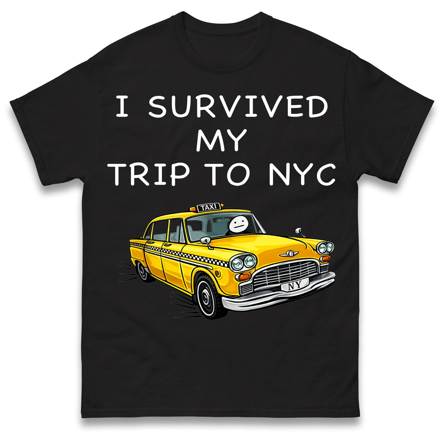 I Survived My Trip To NYC New York City Yellow Taxi Meme Cult Movie Spiderman No Way Home T Shirt