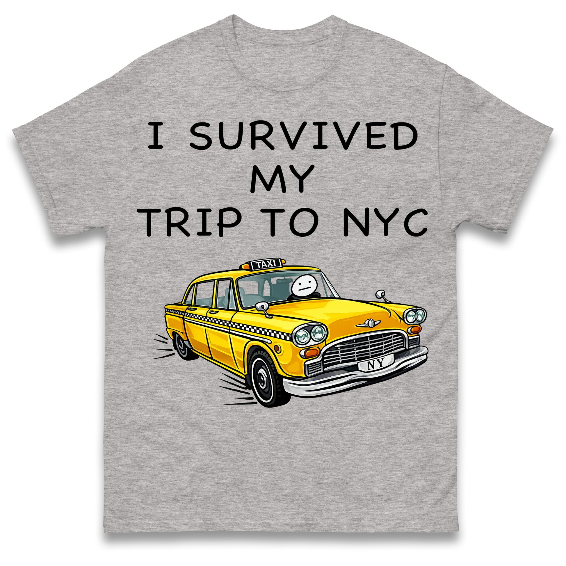 I Survived My Trip To NYC New York City Yellow Taxi Meme Cult Movie Spiderman No Way Home T Shirt