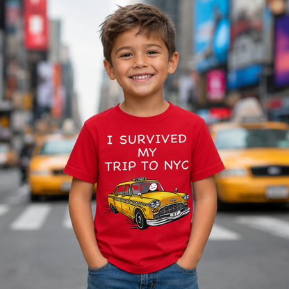 I Survived My Trip To NYC New York City Yellow Taxi Meme Cult Movie Spiderman No Way Home T Shirt