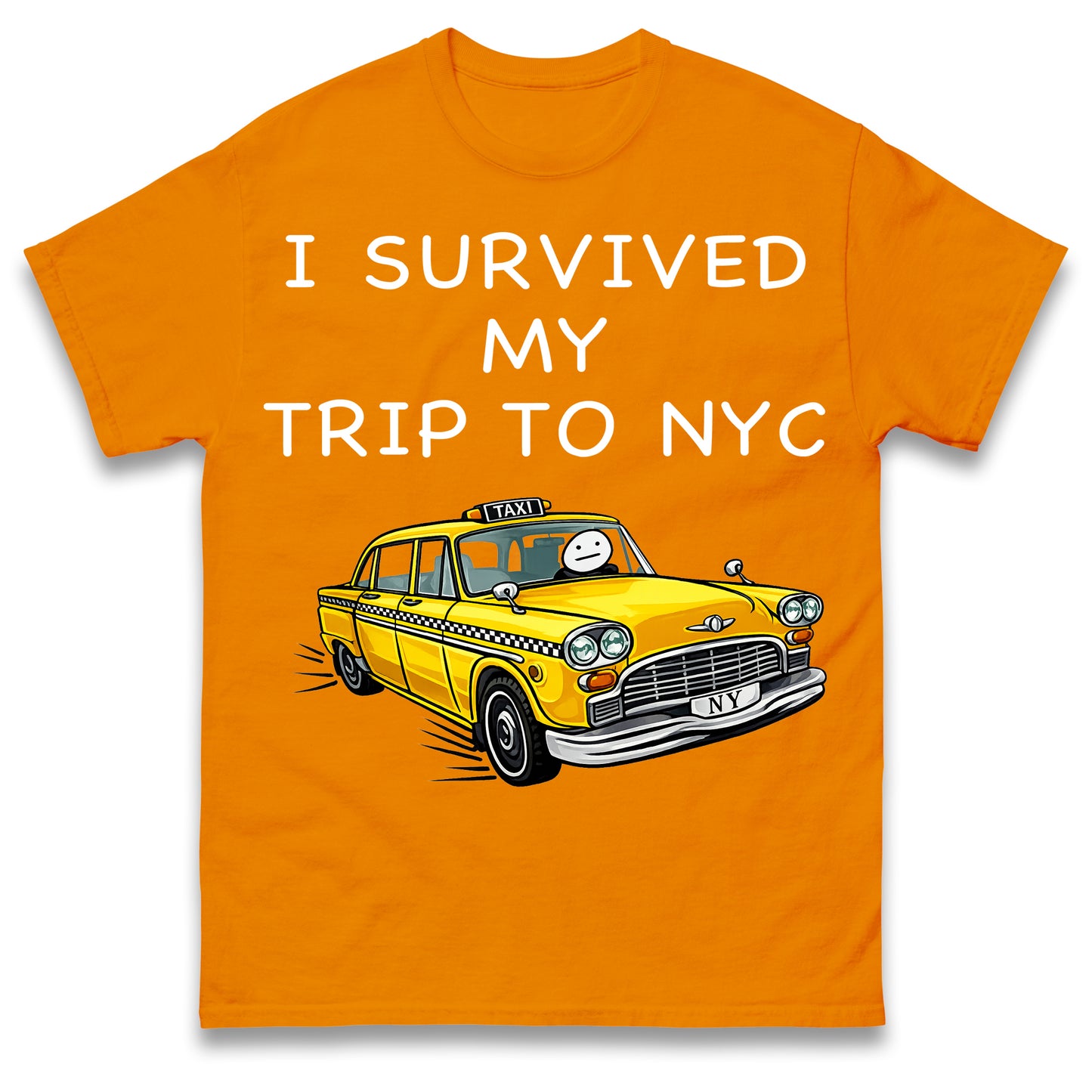I Survived My Trip To NYC New York City Yellow Taxi Meme Cult Movie Spiderman No Way Home T Shirt