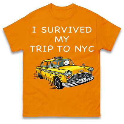 I Survived My Trip To NYC New York City Yellow Taxi Meme Cult Movie Spiderman No Way Home T Shirt