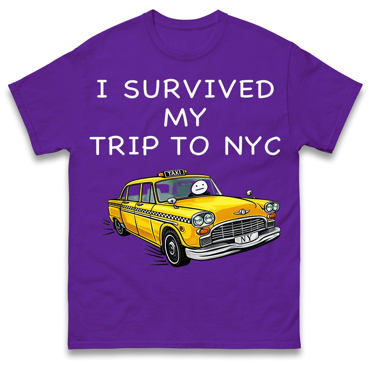 I Survived My Trip To NYC New York City Yellow Taxi Meme Cult Movie Spiderman No Way Home T Shirt