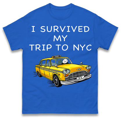 I Survived My Trip To NYC New York City Yellow Taxi Meme Cult Movie Spiderman No Way Home T Shirt