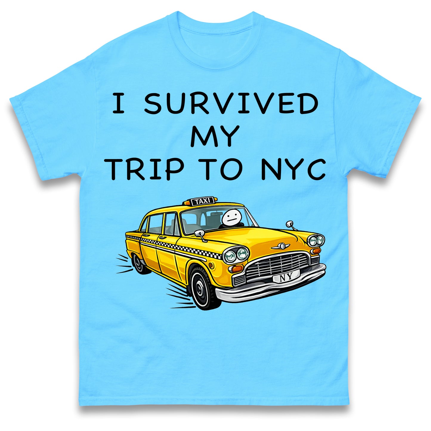 I Survived My Trip To NYC New York City Yellow Taxi Meme Cult Movie Spiderman No Way Home T Shirt