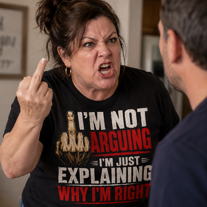 I'm Not Arguing Men's T-Shirt, Funny Birthday Christmas, Xmas, Stocking Filler Presents Gifts For Him Son Men Dad Boyfriend Husband