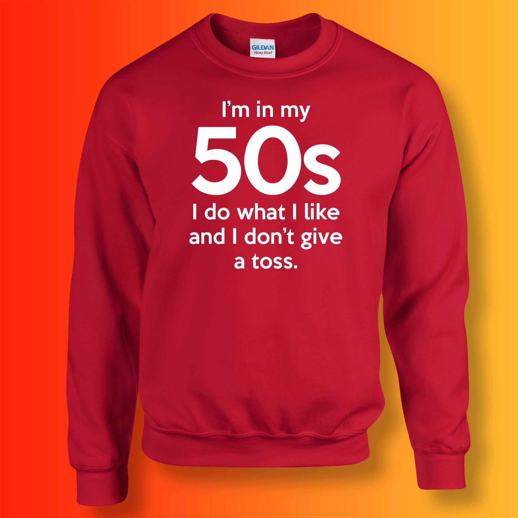I'm In My 50s I Do What I Like Sweater Red