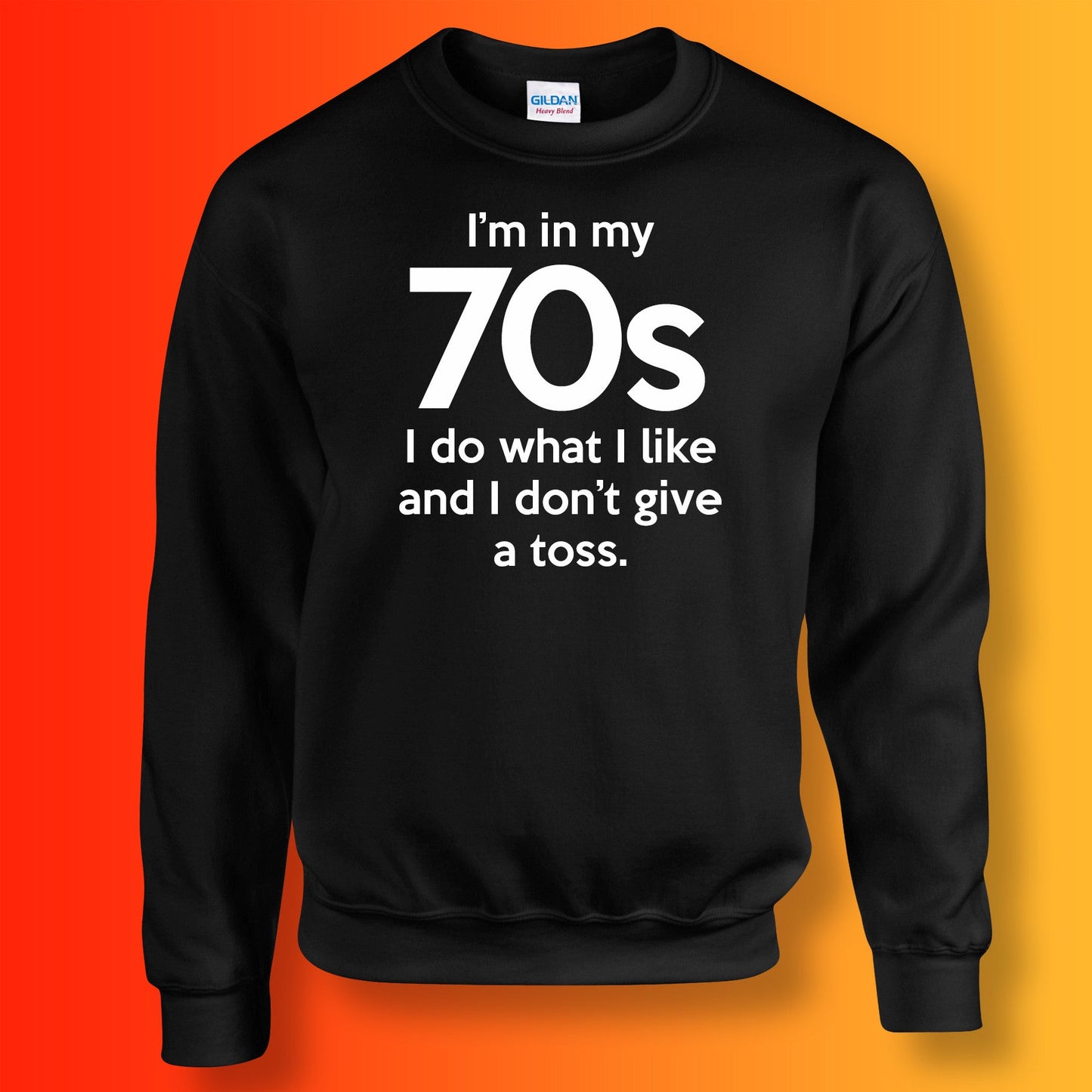 I'm In My 70s I Do What I Like Sweater Black