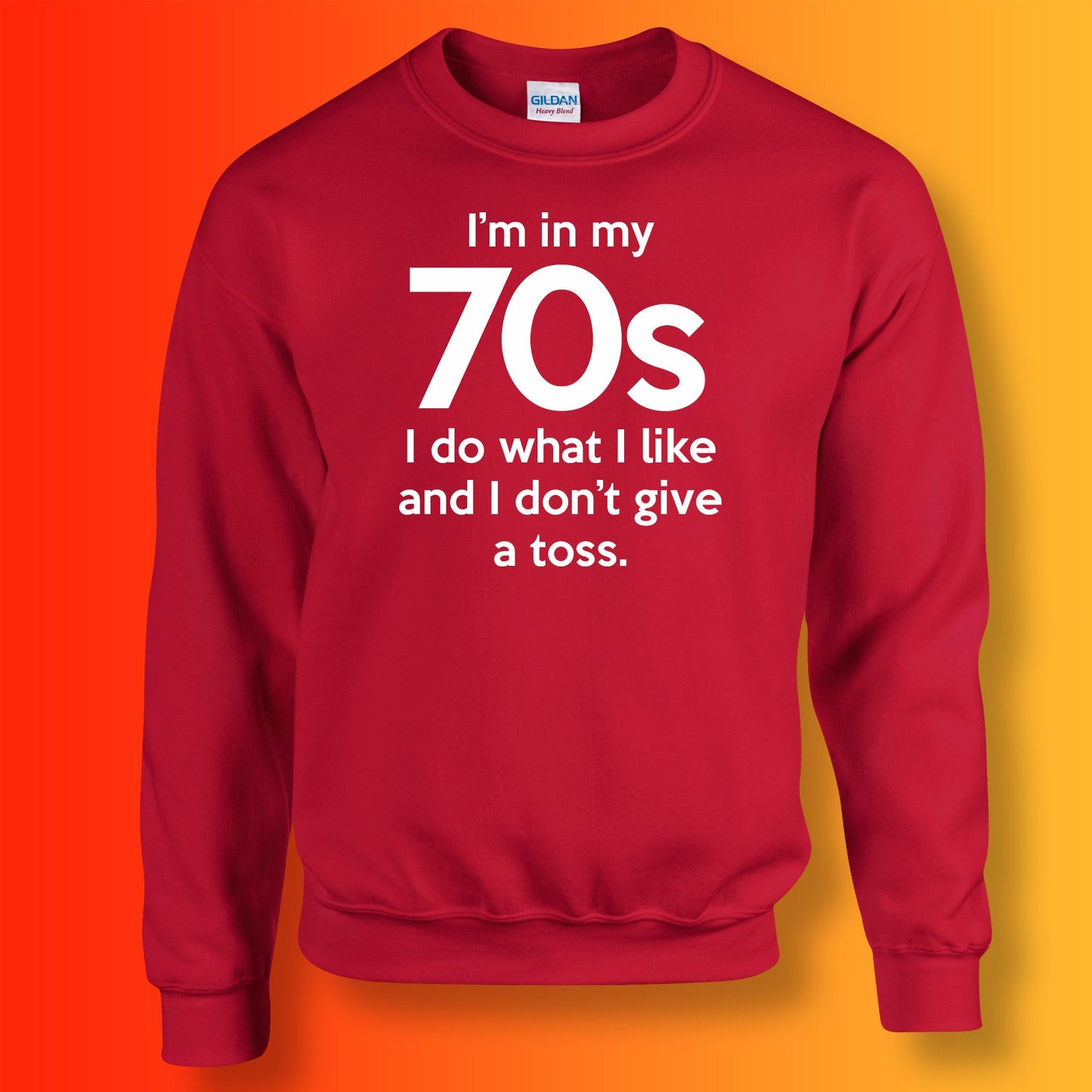 I'm In My 70s I Do What I Like Sweater Red