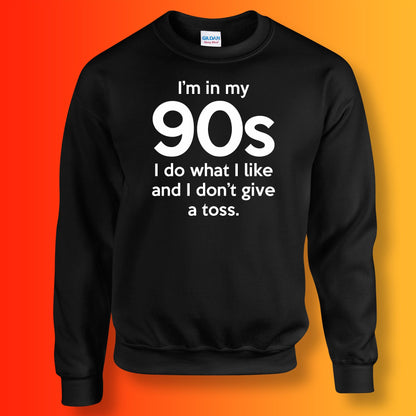 I'm In My 90s I Do What I Like Sweater Black