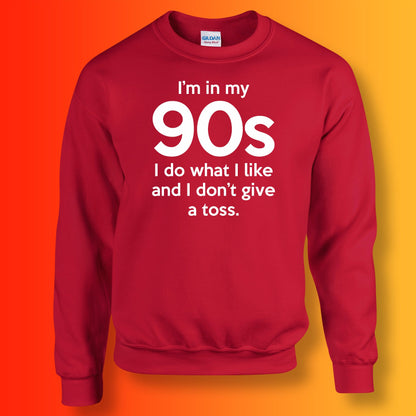 I'm In My 90s I Do What I Like Sweater Purple