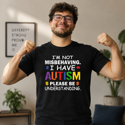 I'm Not Misbehaving I have Autism Please Be Understanding T Shirt
