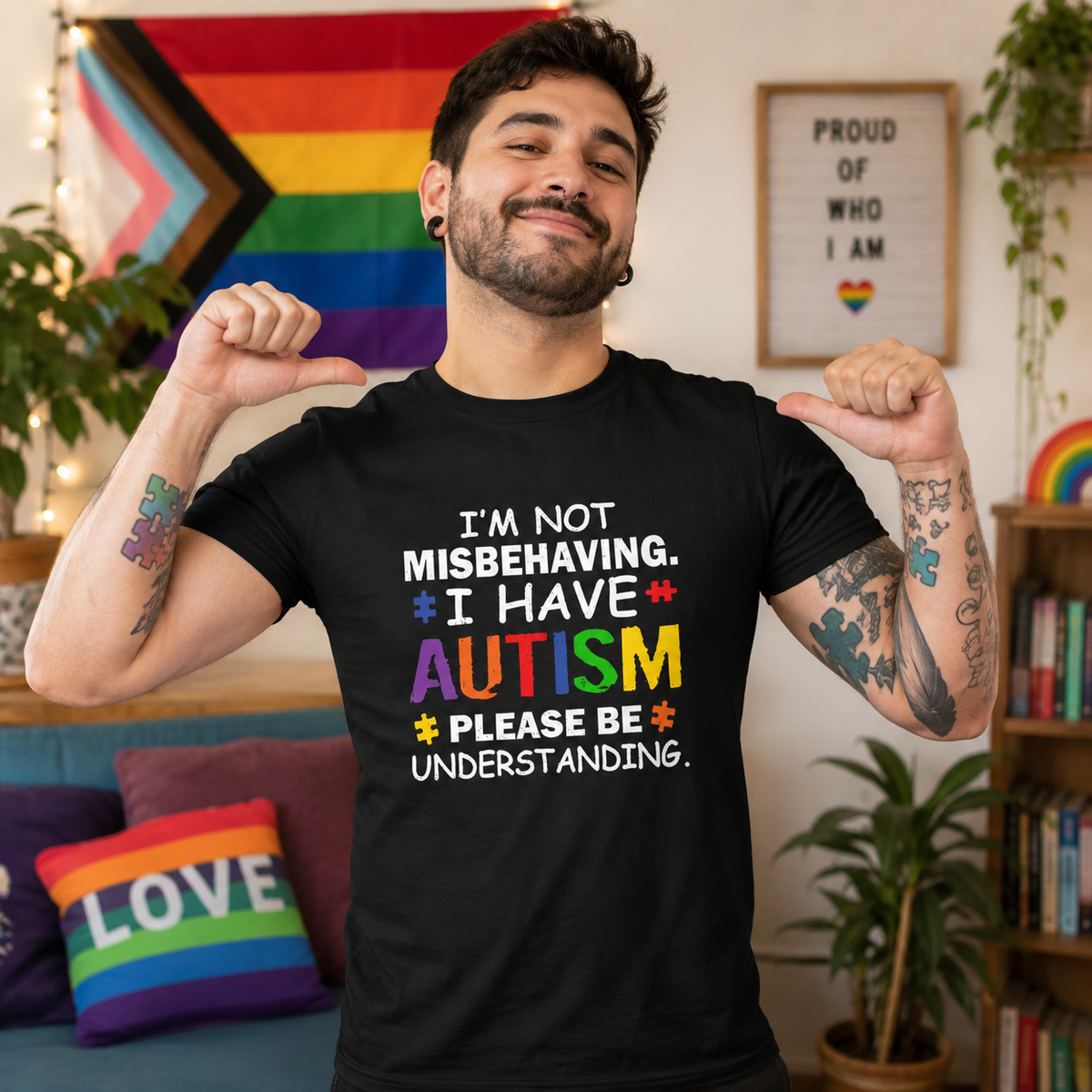 I'm Not Misbehaving I have Autism Please Be Understanding T Shirt
