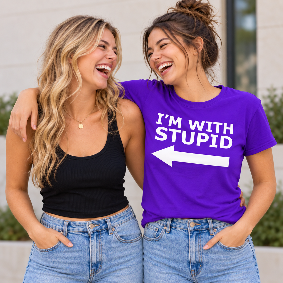 I'm With Stupid T Shirt
