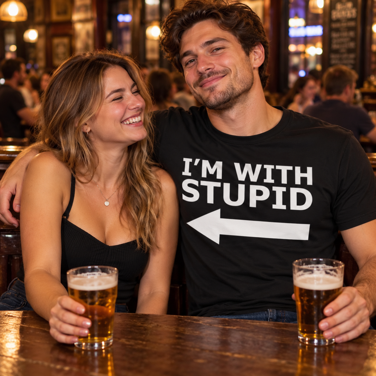 I'm With Stupid T Shirt
