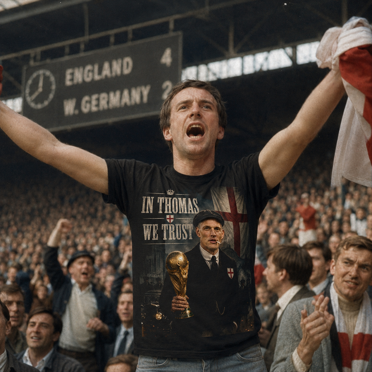 In Thomas We Trust England World Cup Football Shirt
