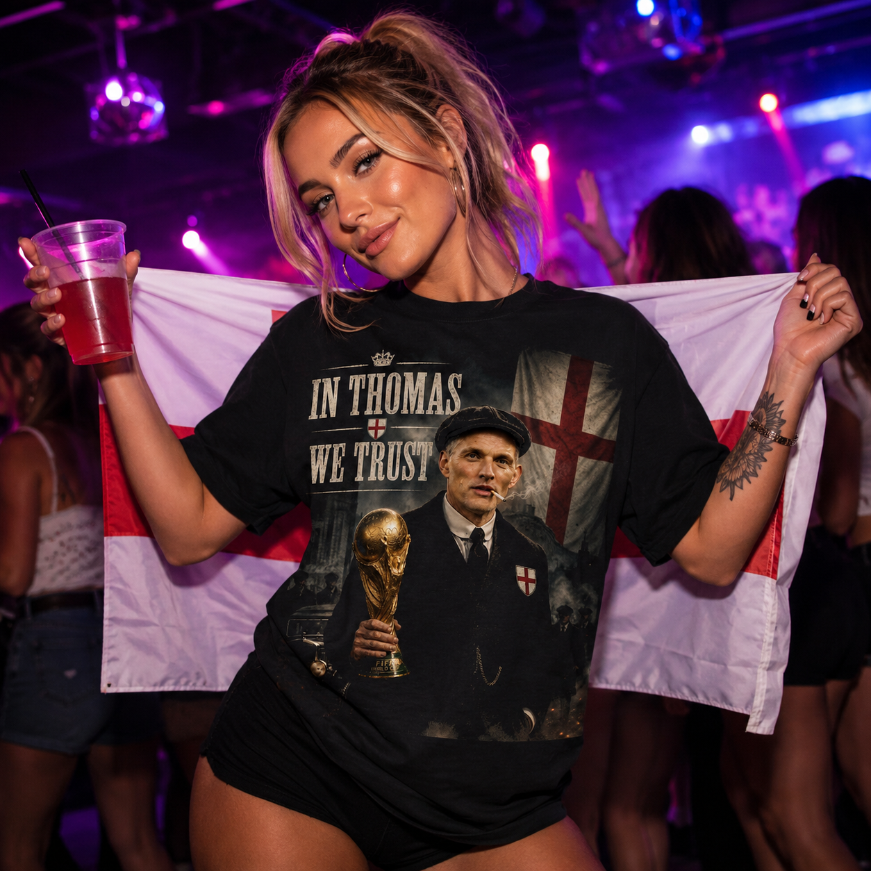 In Thomas We Trust England World Cup Football Shirt