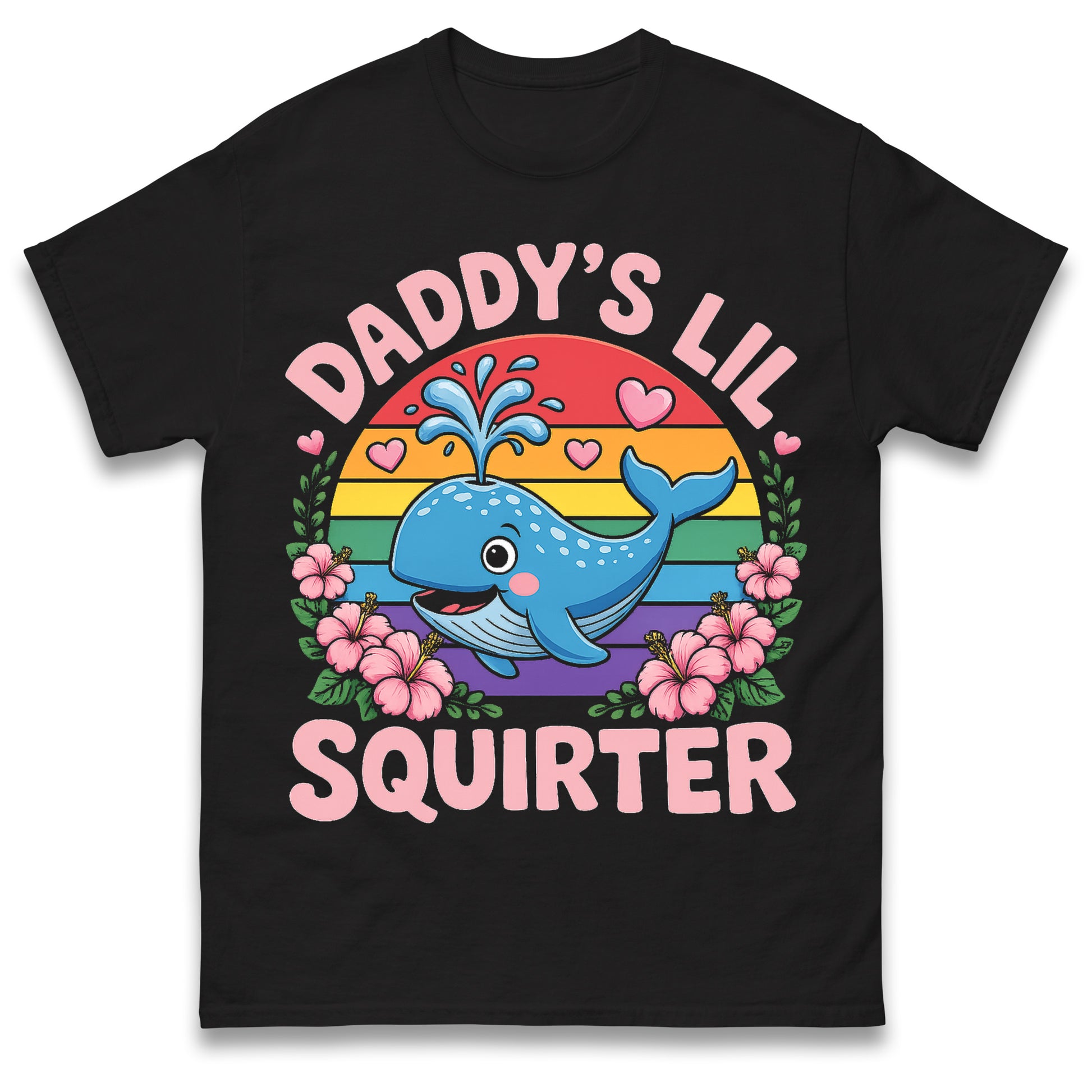Inappropriate Funny Daddy's Lil Squirter Embarrassing Dank Meme Women T-Shirt