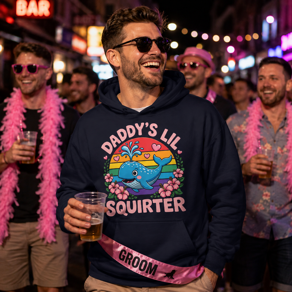 Inappropriate Funny Daddys Lil Squirter Embarrassing Prank Hoodie