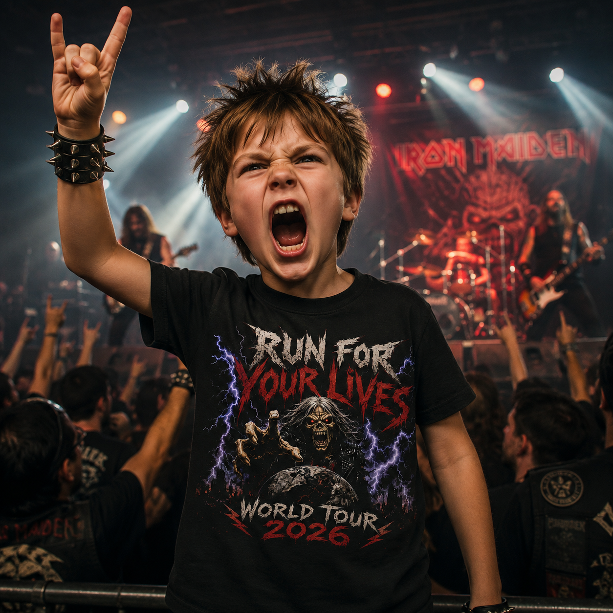 Iron Maiden Run for Your Lives World Tour 2026 T Shirt