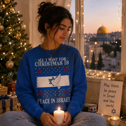 Israel Peace Christmas Jumper