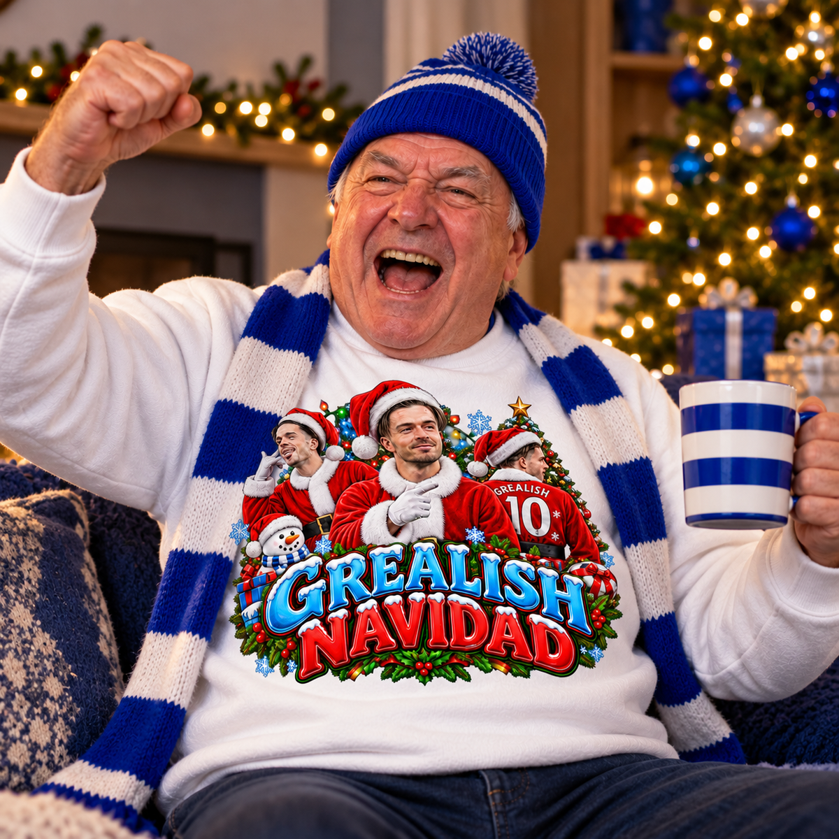 Jack Grealish Everton Christmas Jumper