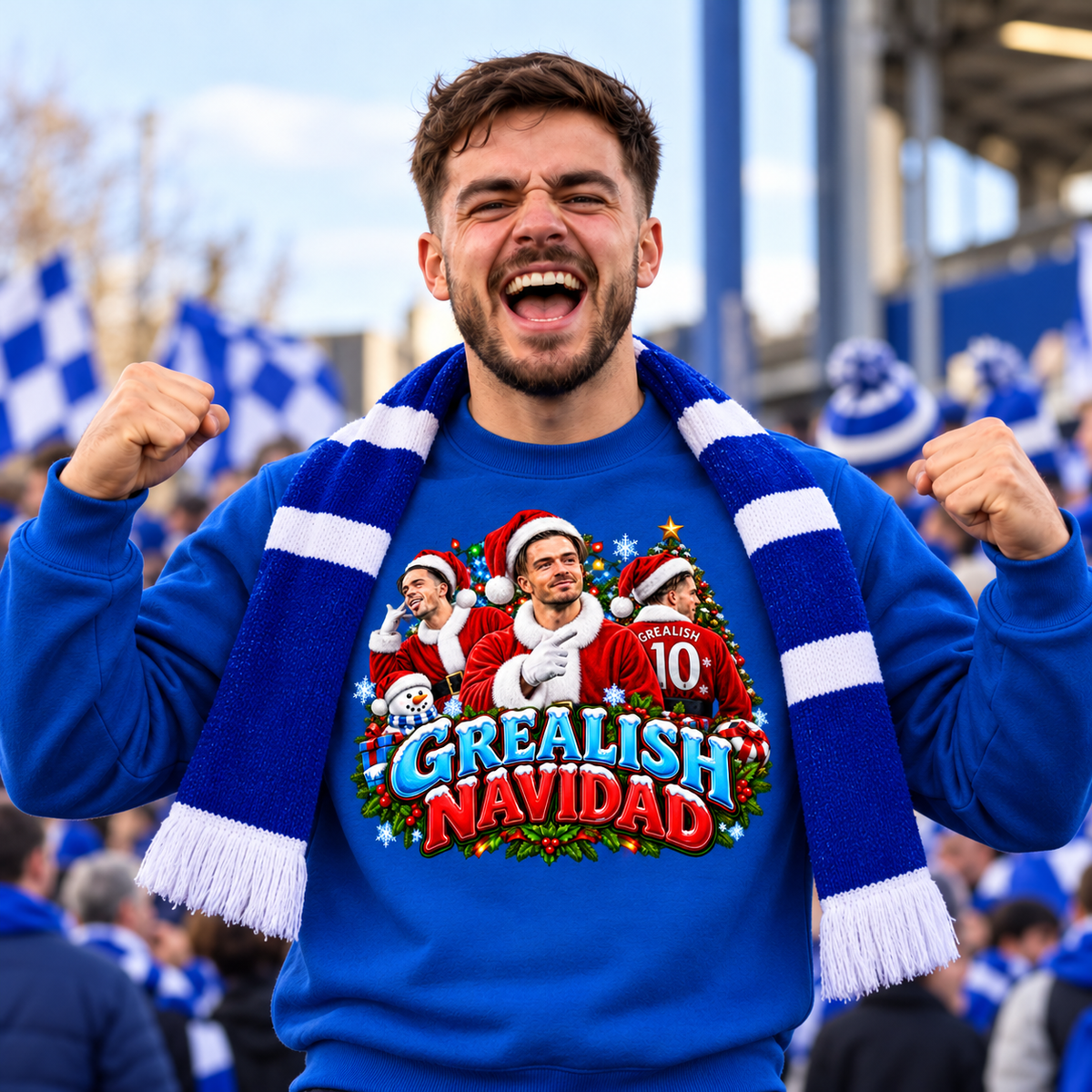 Jack Grealish Everton Christmas Jumper