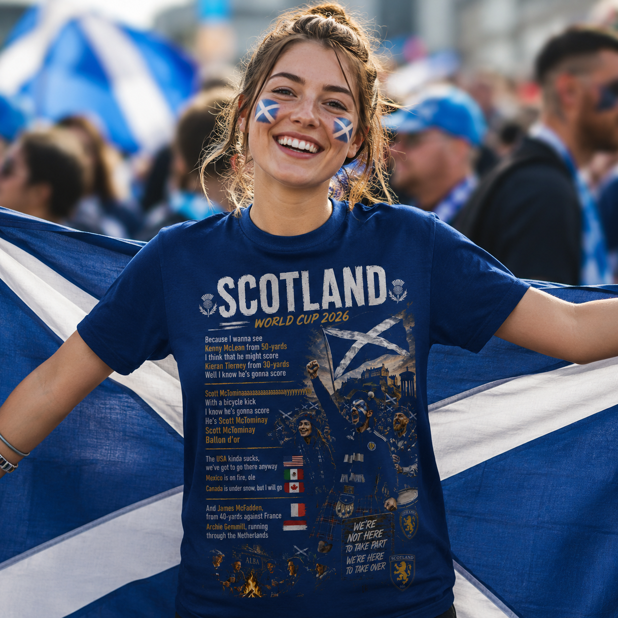 JJ Bull The Very Unofficial Scotland World Cup Song T Shirt