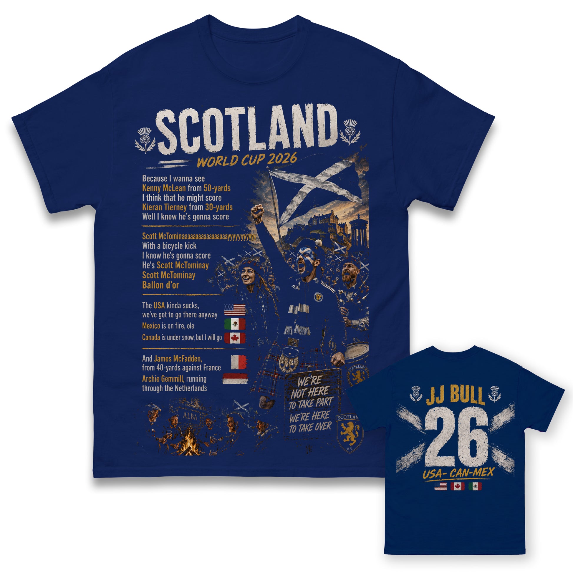 JJ Bull The Very Unofficial Scotland World Cup Song T Shirt
