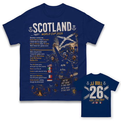 JJ Bull The Very Unofficial Scotland World Cup Song T Shirt