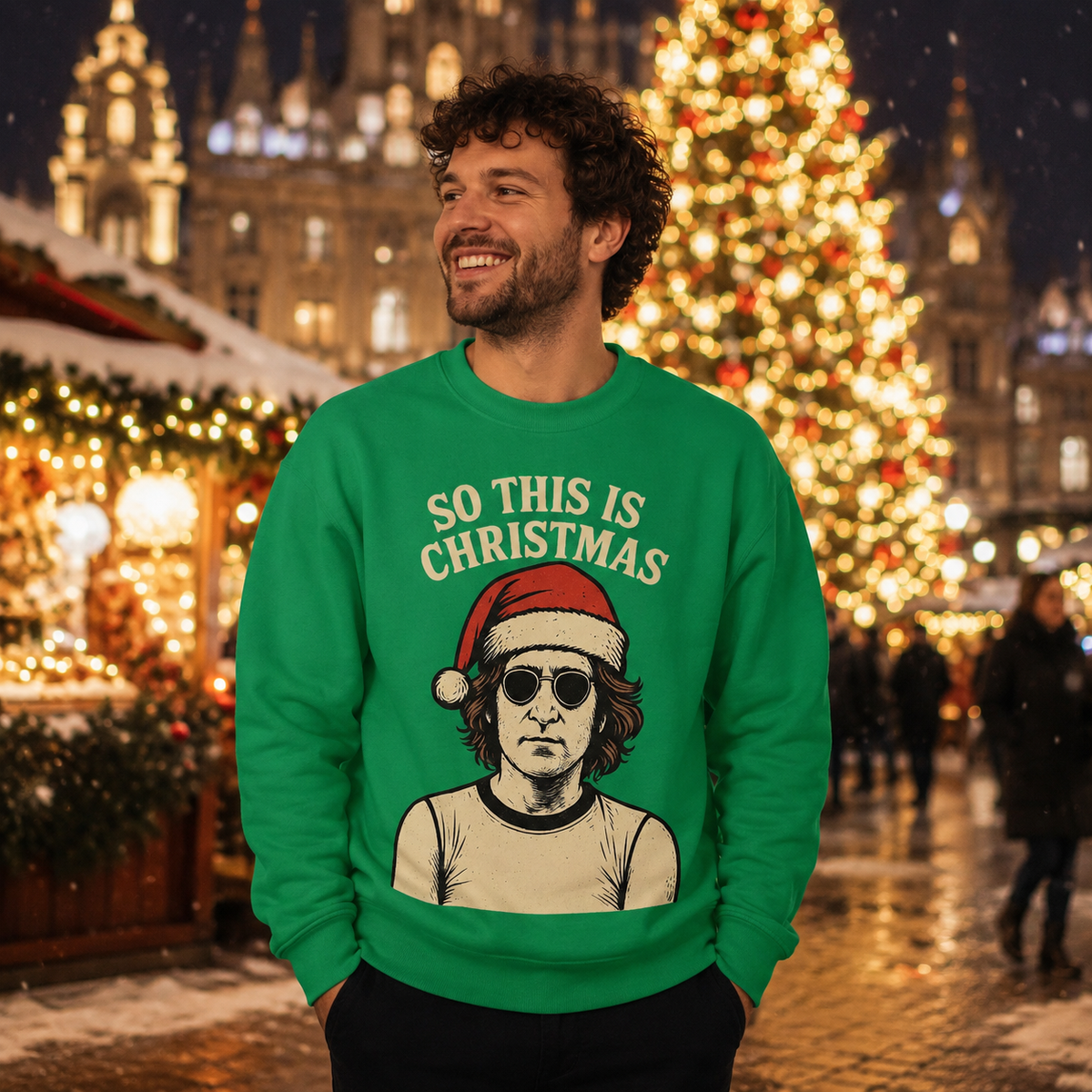 John Lennon Christmas Jumper