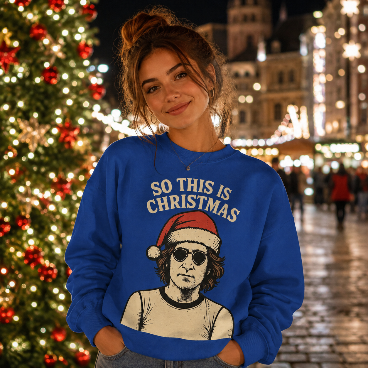 John Lennon Christmas Jumper