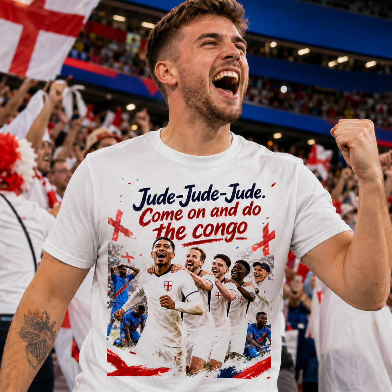 England vs Congo DR Jude Bellingham England World Cup 2026 Shirt