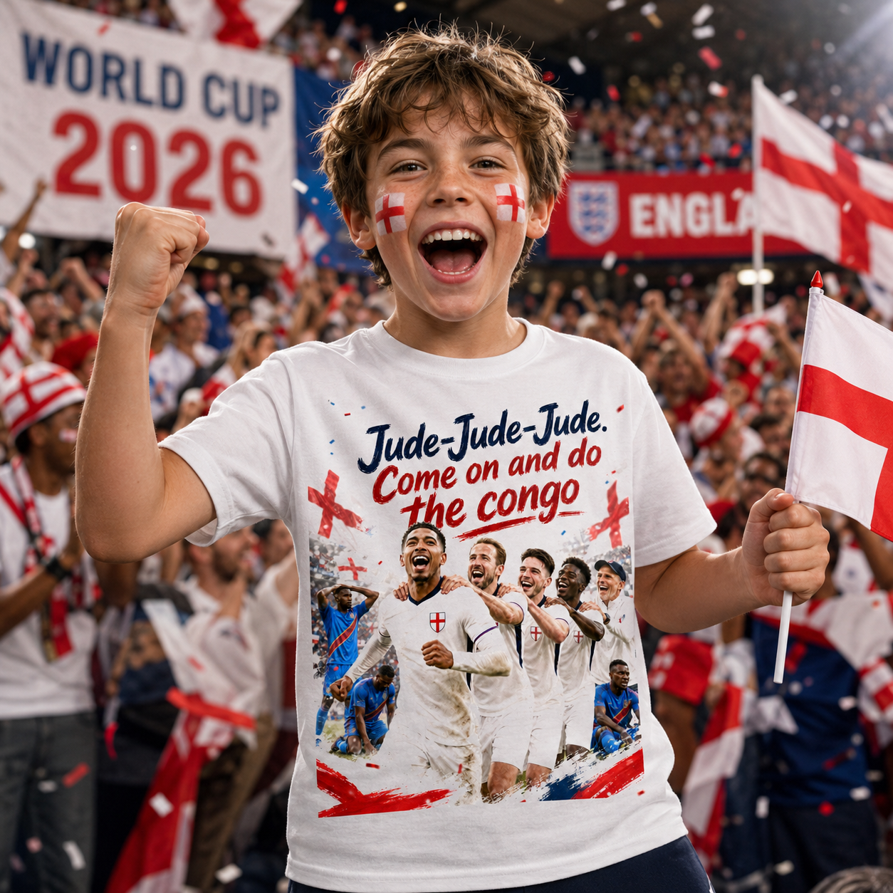 England vs Congo DR Jude Bellingham England World Cup 2026 Shirt