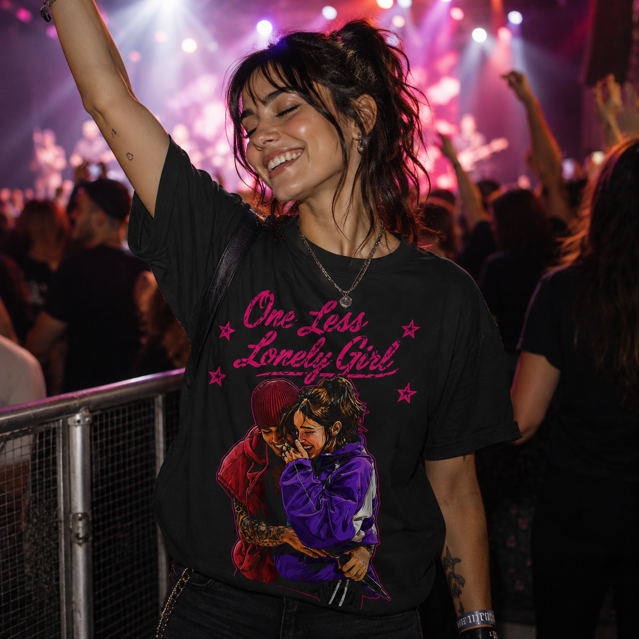 Justin Bieber Billie Eilish One Less Lonely Girl T Shirt