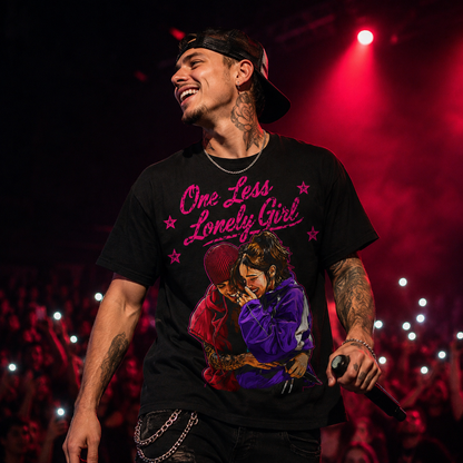 Justin Bieber Billie Eilish One Less Lonely Girl T Shirt