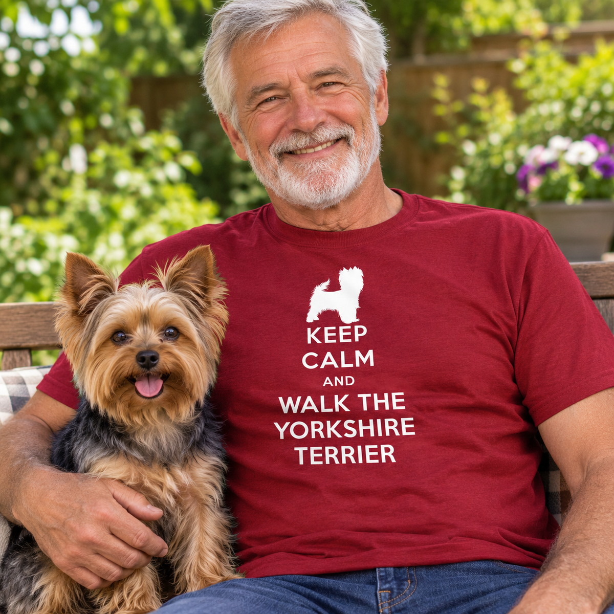 Keep Calm and Walk The Yorkshire Terrier T-Shirt