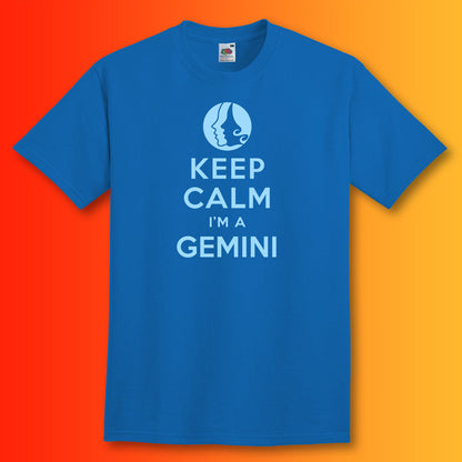 Keep Calm I'm a Gemini T-Shirt Royal Blue