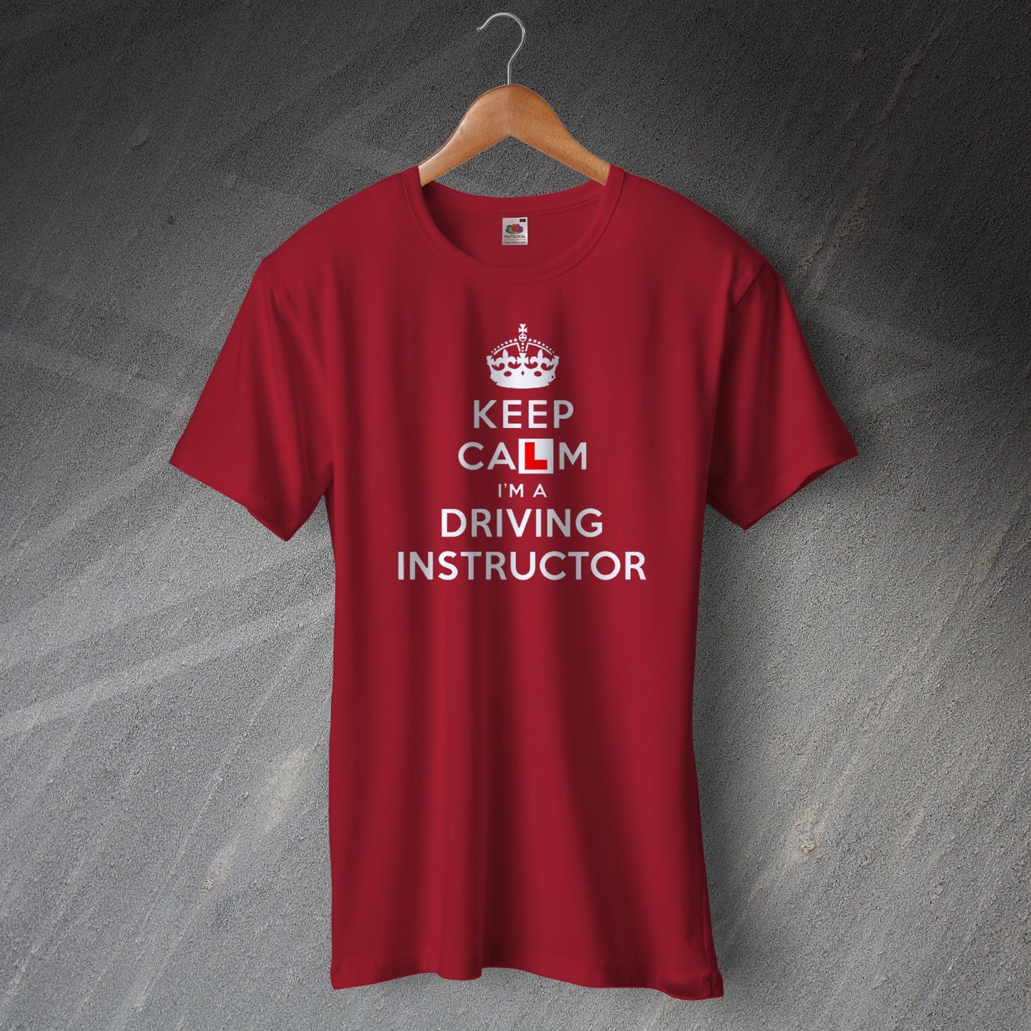 Keep Calm I'm a Driving Instructor T-Shirt Brick Red