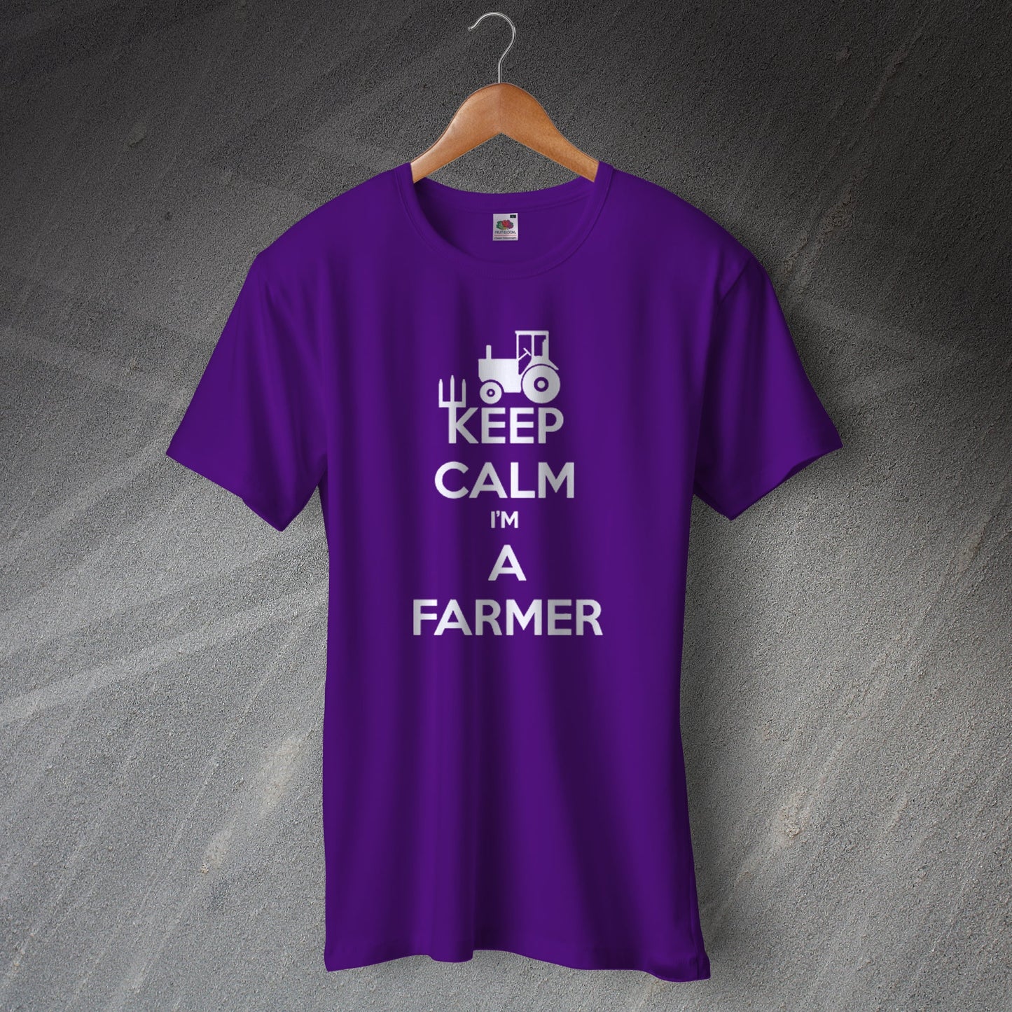 Keep Calm I'm a Farmer T-Shirt Purple