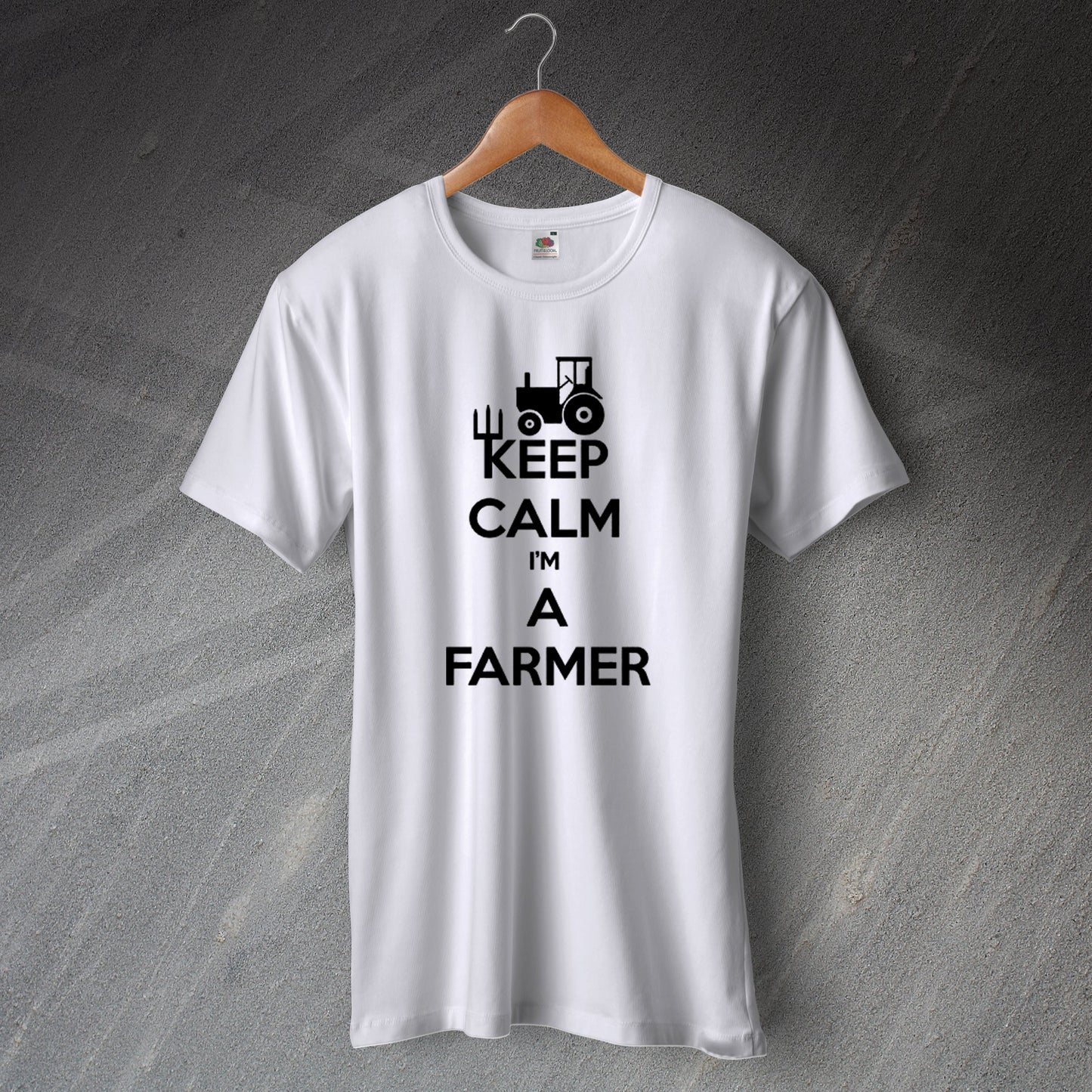 Keep Calm I'm a Farmer T-Shirt White