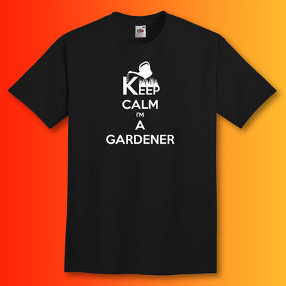 Keep Calm I'm a Gardener T-Shirt Black