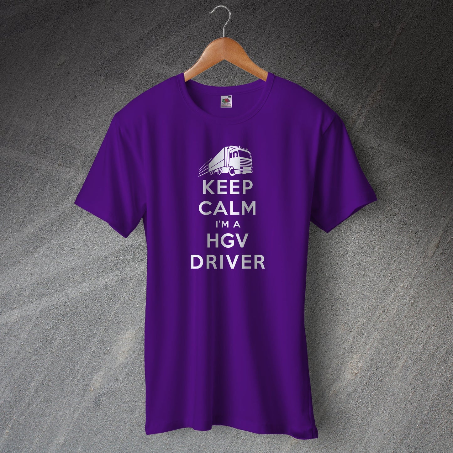 Keep Calm I'm a HGV Driver T-Shirt Purple