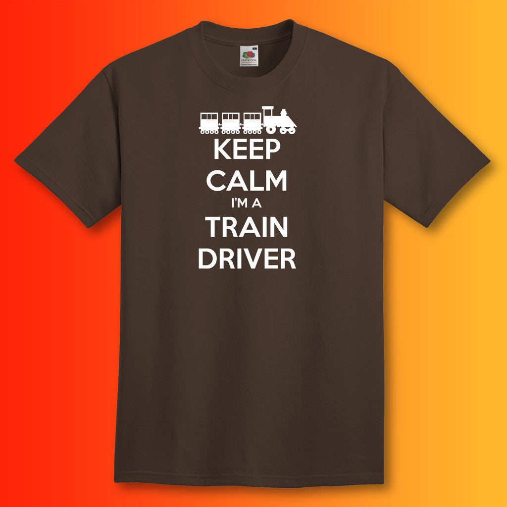 Keep Calm I'm a Train Driver T-Shirt Black