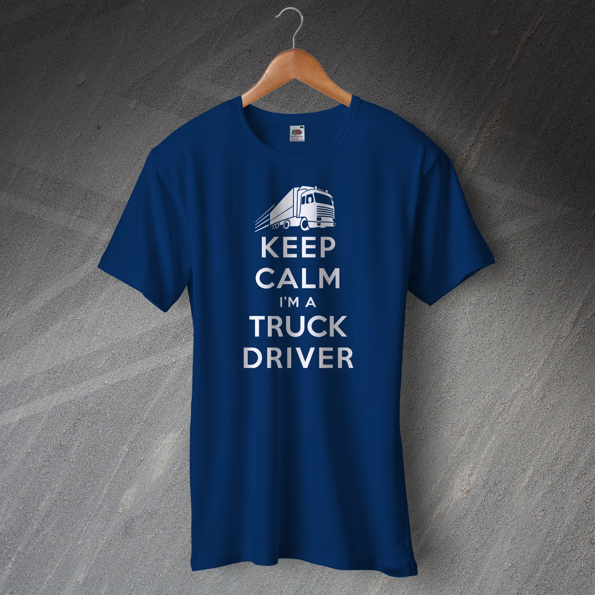 Keep Calm I'm a Truck Driver T-Shirt Navy