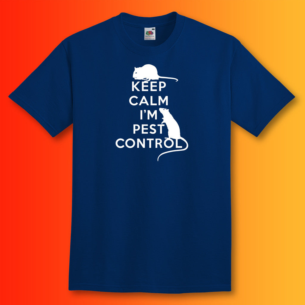 Keep Calm I'm Pest Control T-Shirt Navy